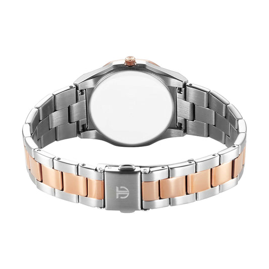 gold and silver wrist watch
