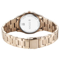 Titan Workday Wonders Quartz Analog with Date Mother Of Pearl Dial Stainless Steel Strap Watch For Women
