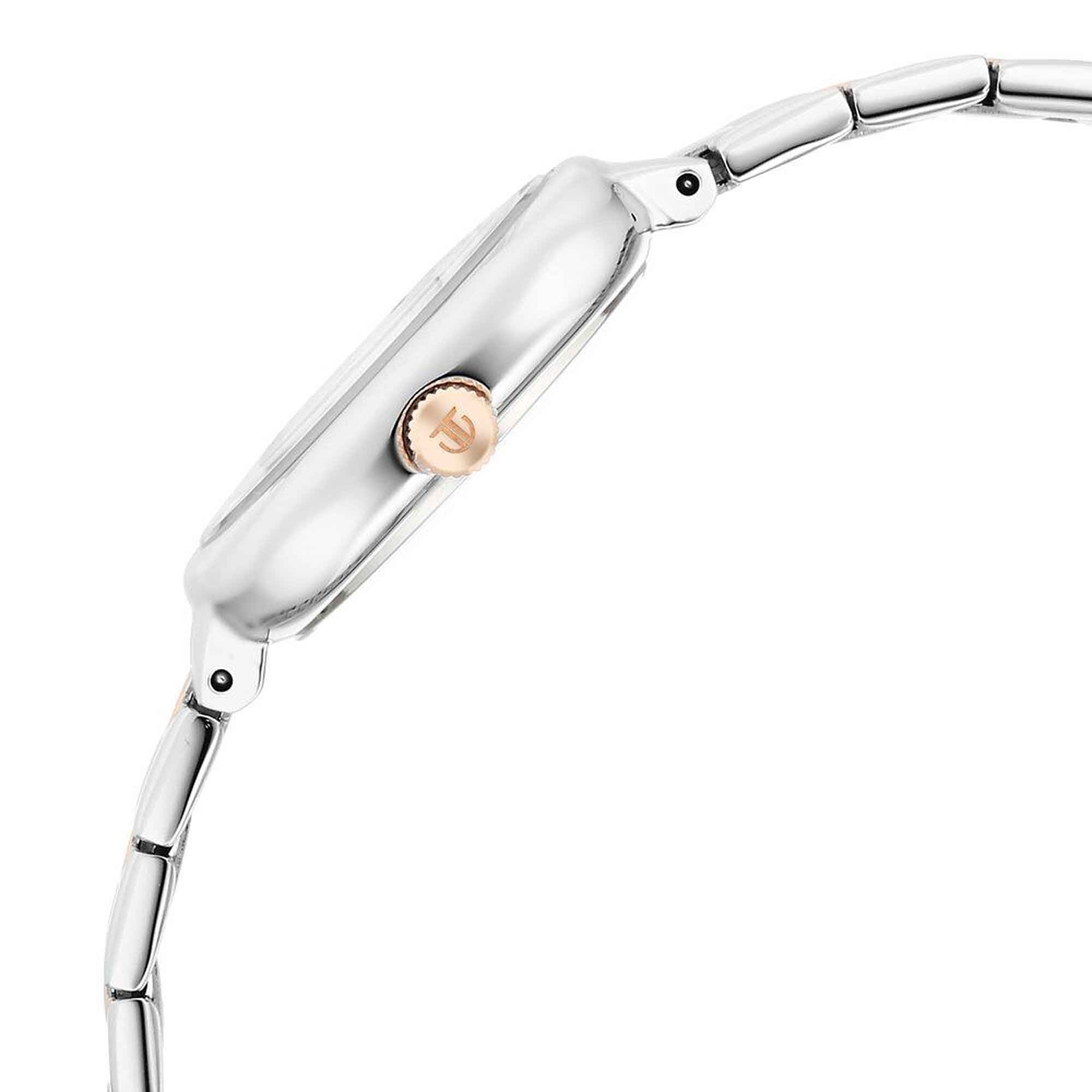 Titan Workwear Silver Dial Dual Color Stainless Steel Strap Analog Watch for Women