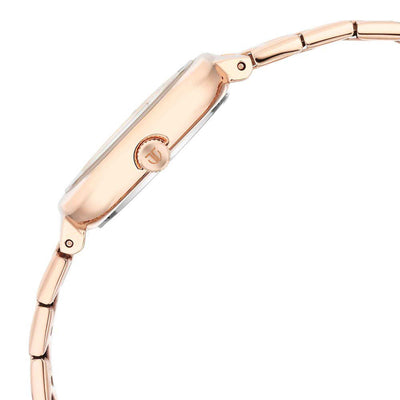 Titan Rose Gold Dial Stainless Steel Strap Analog Watch For Women