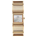 Titan Raga White Mother of Pearl Dial Rose Gold Stainless Steel Strap Analog Watch for Women