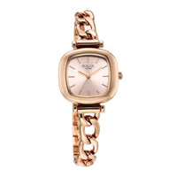 Titan Raga Showstopper Quartz Analog Rose Gold Dial Metal Strap Watch For Women