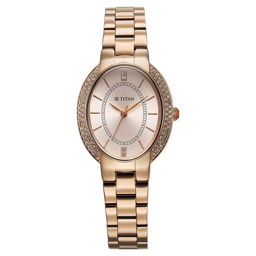 rose gold wrist watch for women
