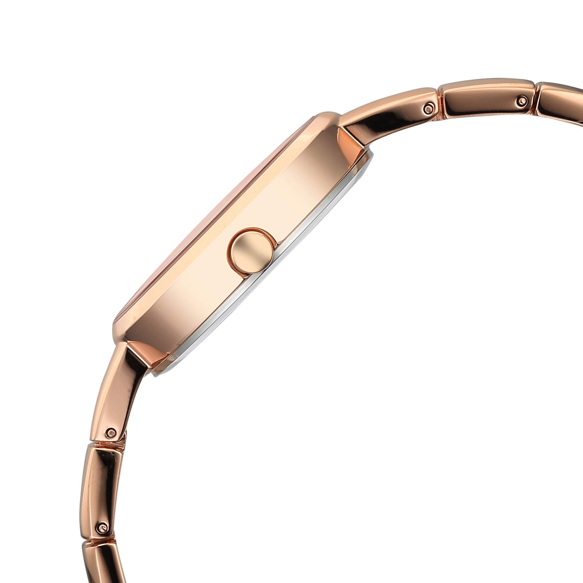 Titan Raga Rose Gold Dial Metal Strap Analog Watch for Women