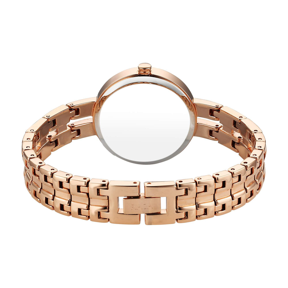 Titan Raga Rose Gold Dial Metal Strap Analog Watch for Women