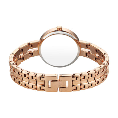 Titan Raga Rose Gold Dial Metal Strap Analog Watch for Women
