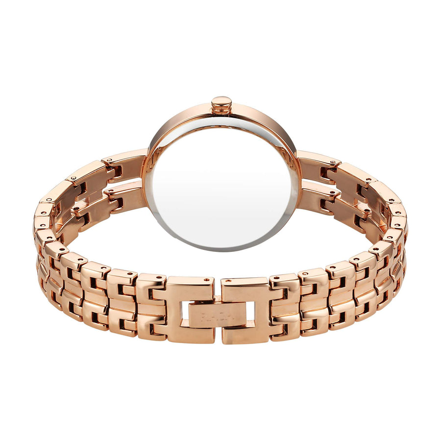 Titan Raga Rose Gold Dial Metal Strap Analog Watch for Women