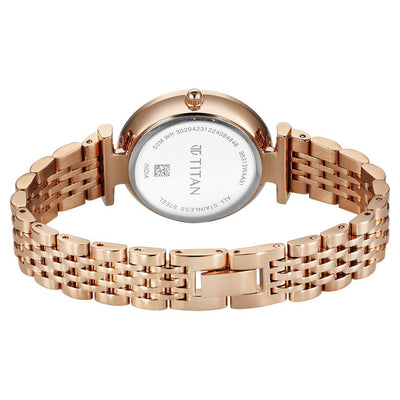 Titan Workmode Quartz Analog Grey Dial Metal Strap watch For Women