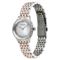 Titan Glamour Quartz Analog Mother Of Pearl Dial Two Toned Stainless Steel Strap Watch For Women