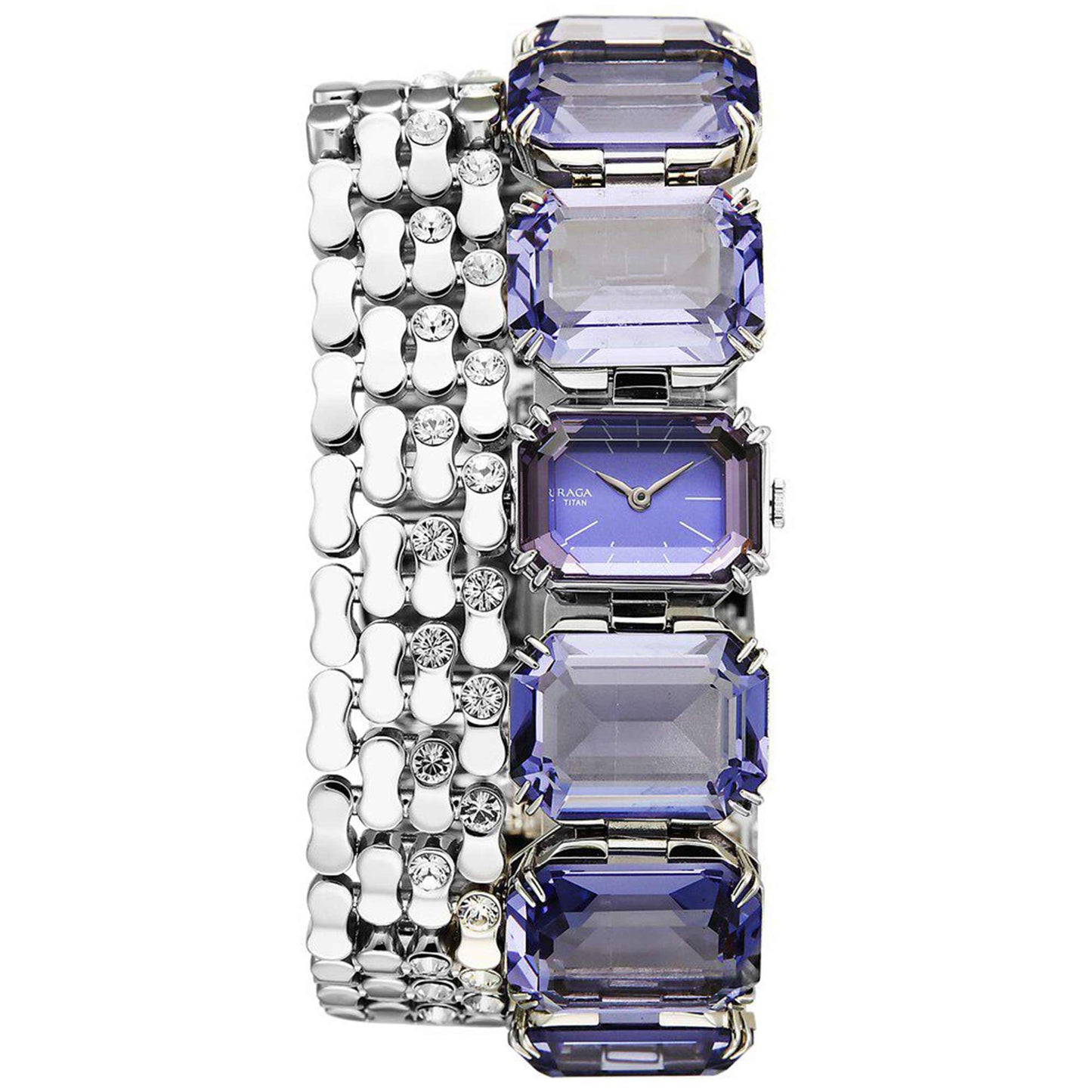 Titan Raga Cocktails Quartz Analog Rose Stainless Steel Strap Watch For Women