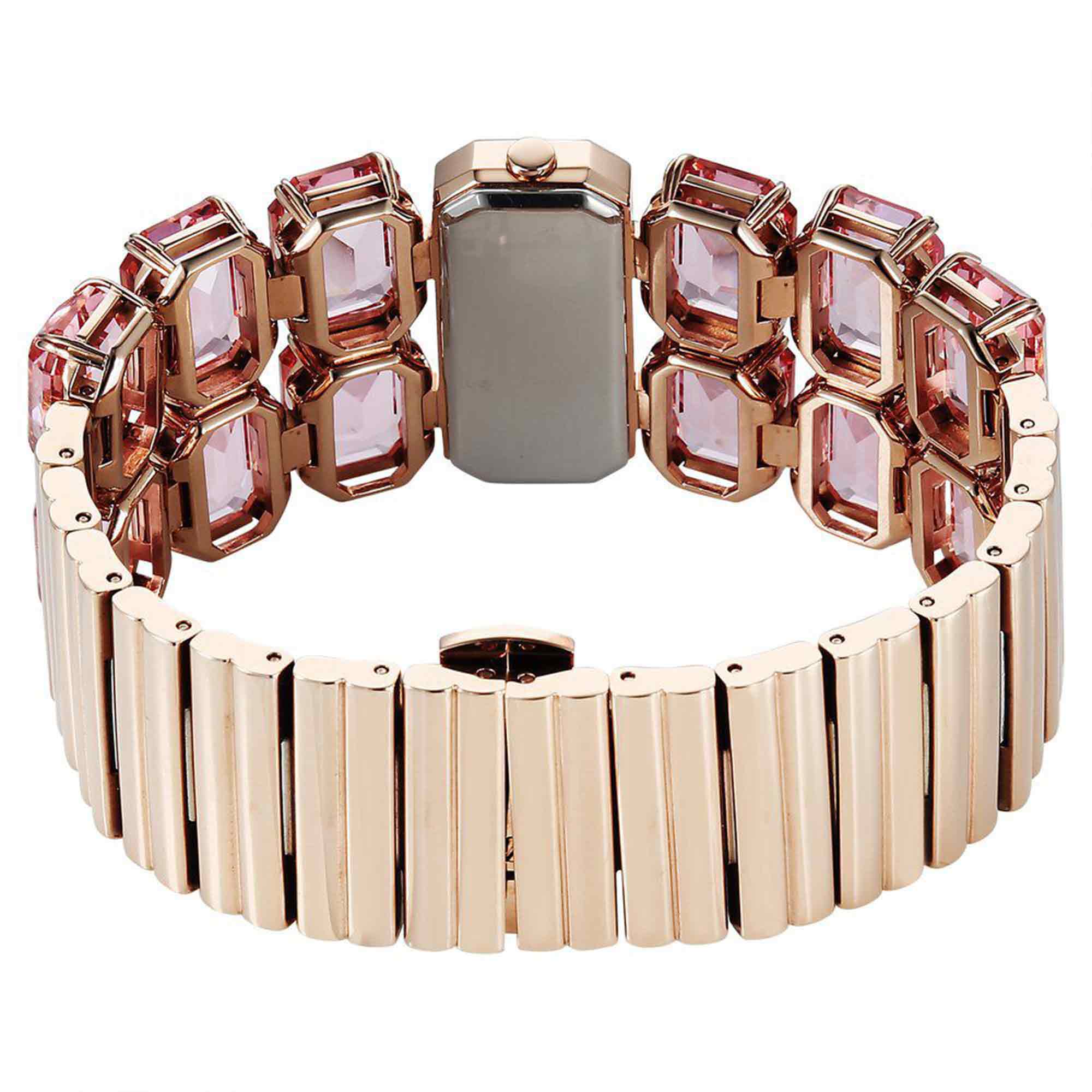 Titan Raga Cocktails Pink Dial Rose Gold Stainless Steel Strap Analog Watch for Women