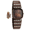 Titan Raga Glimmers Quartz Analog Brown Mother Of Pearl Dial Brown Metal Strap Watch For Women