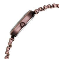 Titan Raga Glimmers Quartz Analog Brown Mother Of Pearl Dial Brown Metal Strap Watch For Women