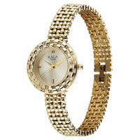 Titan Raga Showstopper Quartz Analog Champagne Dial Metal Strap Watch For Women