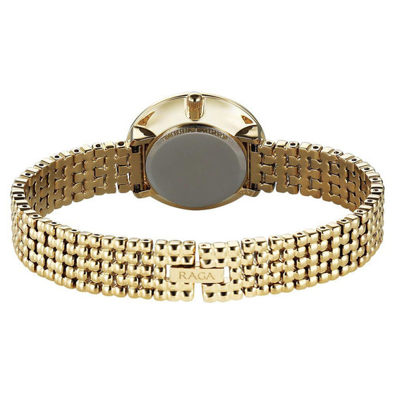 Titan Raga Showstopper Quartz Analog Champagne Dial Metal Strap Watch For Women