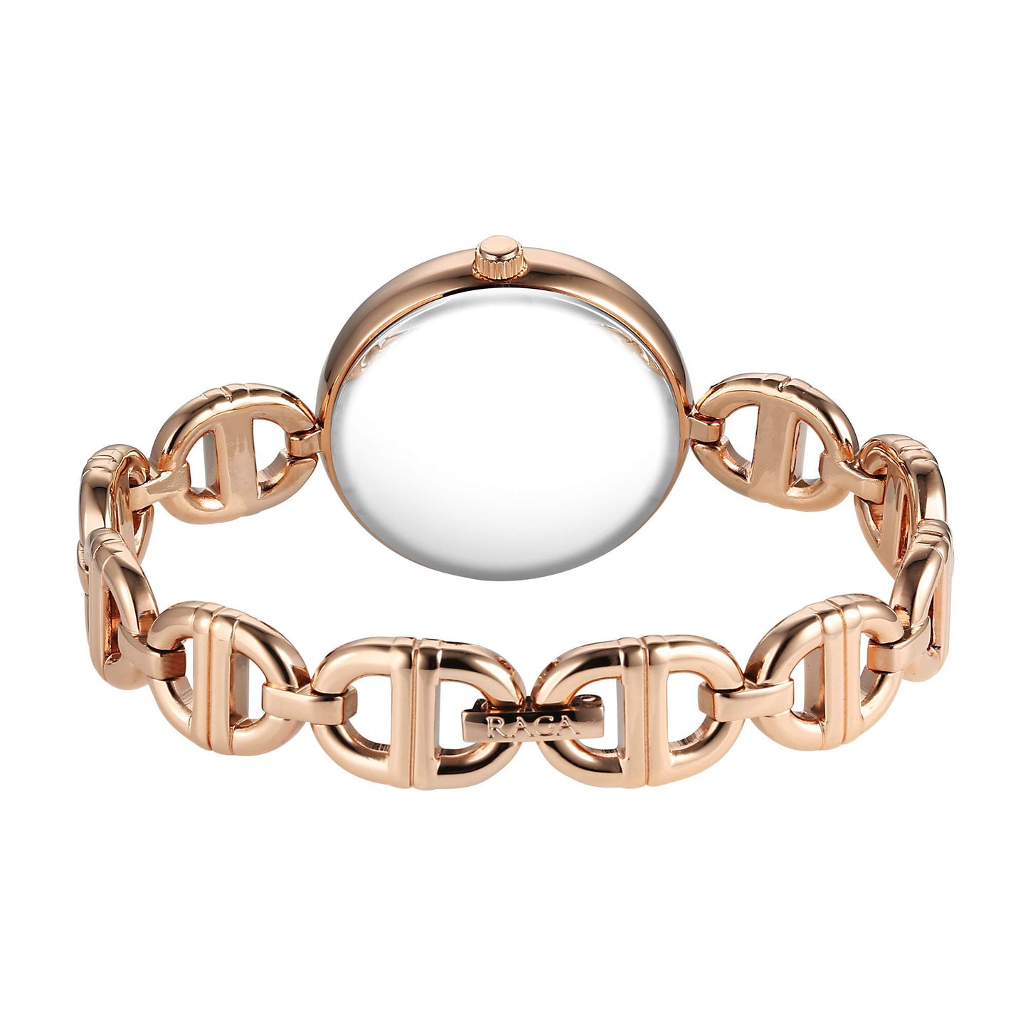 Titan Raga Showstopper Quartz Analog Rose Gold Dial Metal Strap Watch For Women