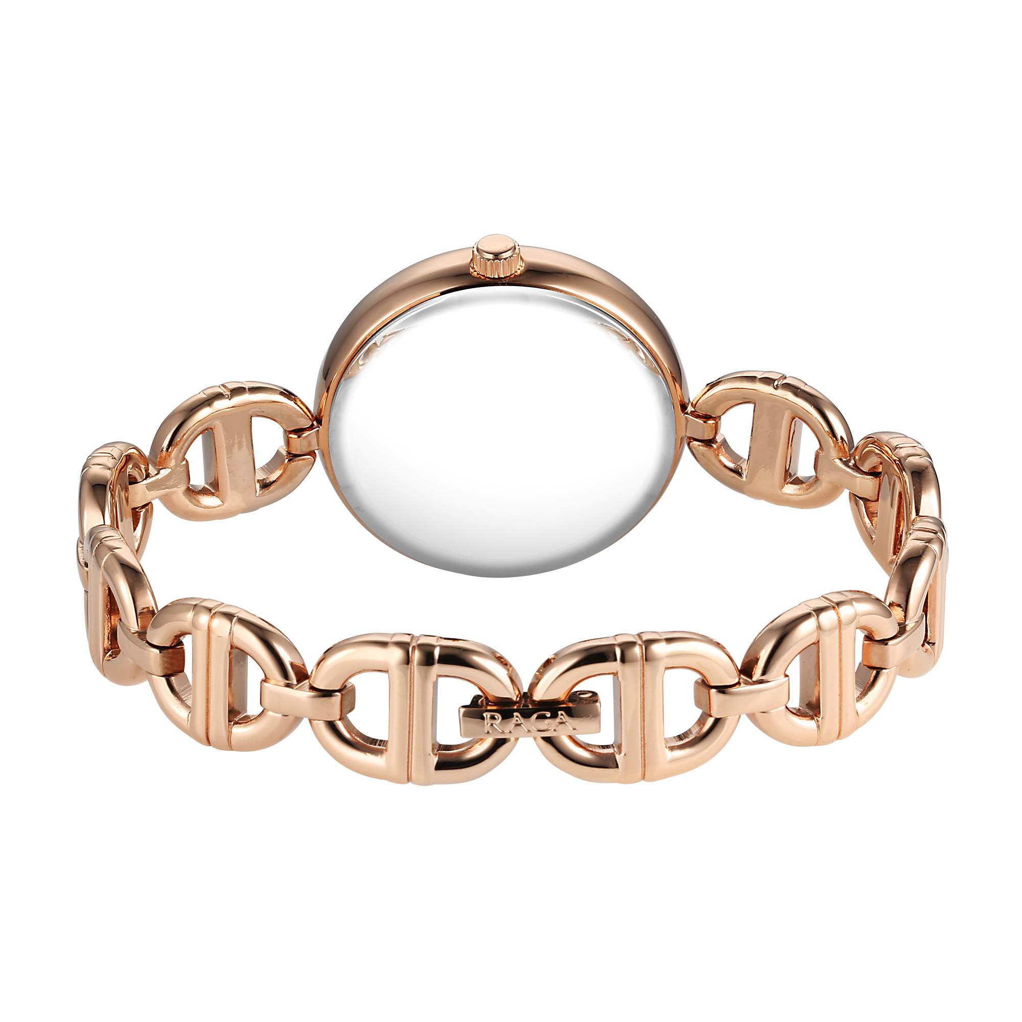 Titan Raga Showstopper Quartz Analog Rose Gold Dial Metal Strap Watch For Women