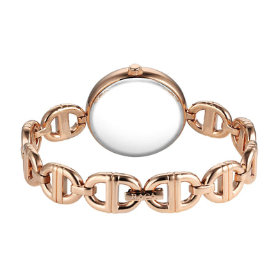 Titan Raga Showstopper Quartz Analog Rose Gold Dial Metal Strap Watch For Women