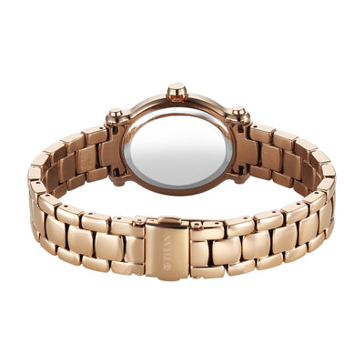 Titan Glamour Quartz Analog Silver Dial Stainless Steel Strap Watch For Women