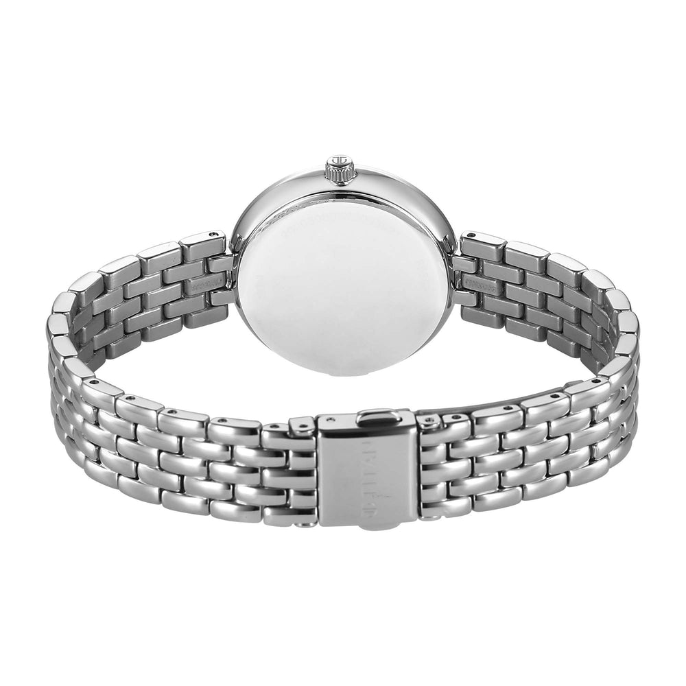 Titan Workwear Green Dial Silver Metal Strap Analog Watch for Women