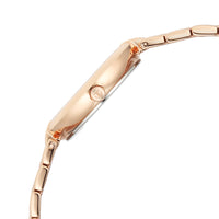 Titan Workwear Silver Dial Rose Gold Metal Strap Analog Watch for Women