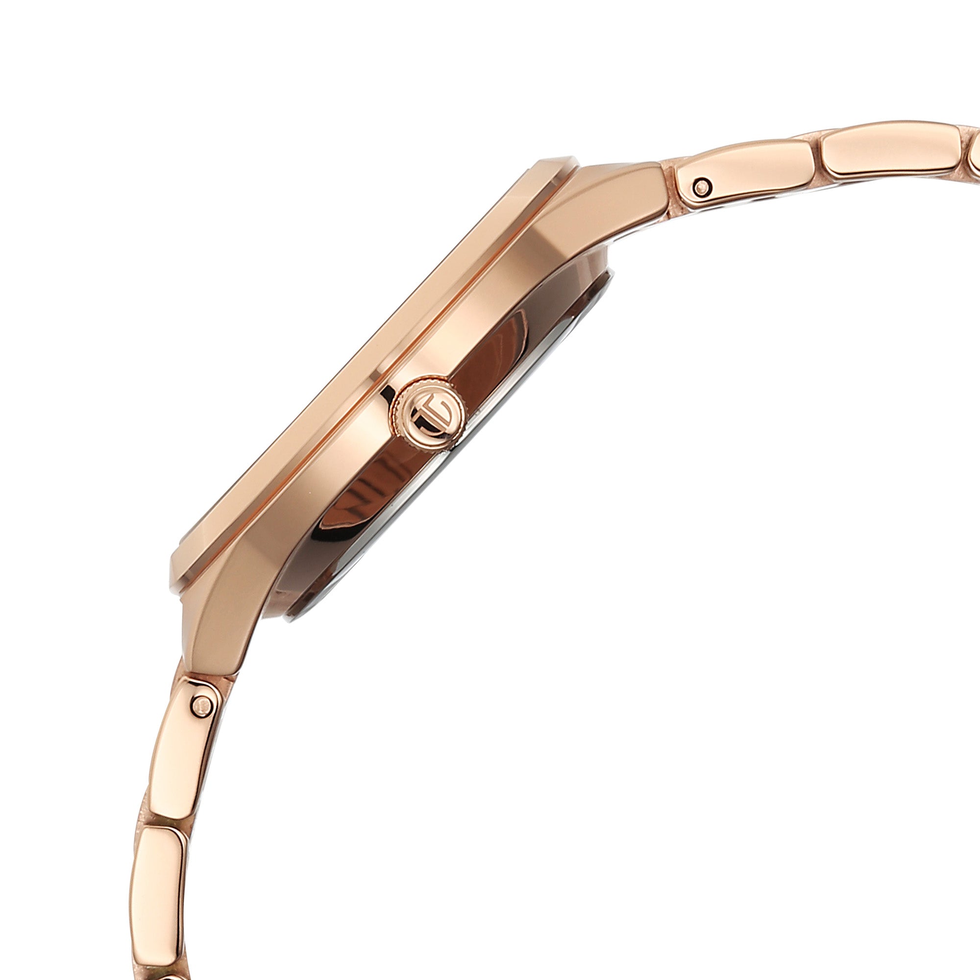 Titan Workwear Silver Dial Rose Gold Metal Strap Analog Watch for Women