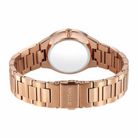 Titan Workwear Silver Dial Rose Gold Metal Strap Analog Watch for Women