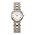 Titan Workwear White Dial Dual Color Stainless Steel Analog Watch for Women