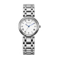 Titan Eminence Quartz White Dial Silver Strap Watch for Women