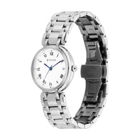 Titan Eminence Quartz White Dial Silver Strap Watch for Women
