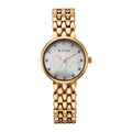 Titan Fashio Mother of Pearl Dial Rose Gold Strap Analog Watch for Women