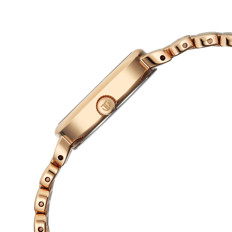 Titan Fashio Mother of Pearl Dial Rose Gold Strap Analog Watch for Women
