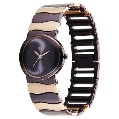 Titan Raga Purple Special Dial Two Toned Metal Strap Analog Watch for Women