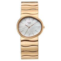 Titan Raga White Special Dial Rose Gold Metal Strap Analog Watch for Women