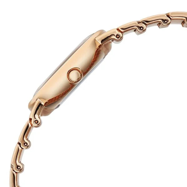 Titan Raga White Special Dial Rose Gold Metal Strap Analog Watch for Women