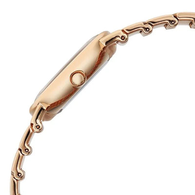 Titan Raga White Special Dial Rose Gold Metal Strap Analog Watch for Women