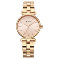 Titan Workwear Pink Dial Rose Gold Stainless Steel Analog Watch for Women