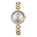 Titan Raga Silver Dial Rose Gold Metal Strap Analog Watch for Women