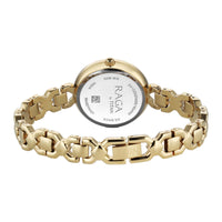 Titan Raga Silver Dial Gold Metal Strap Analog Watch for Women