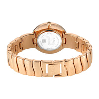 Titan Raga Mother of Pearl Dial Rose Gold Metal Strap Analog Watch for Women