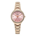 Titan Raga Pink Dial Rose Gold Metal Strap Analog Watch For Women