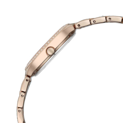 Titan Raga Pink Dial Rose Gold Metal Strap Analog Watch For Women