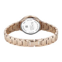 Titan Raga Pink Dial Rose Gold Metal Strap Analog Watch For Women