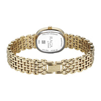 Titan Raga Blue Shaped Dial Gold Metal Strap Analog Watch For Women