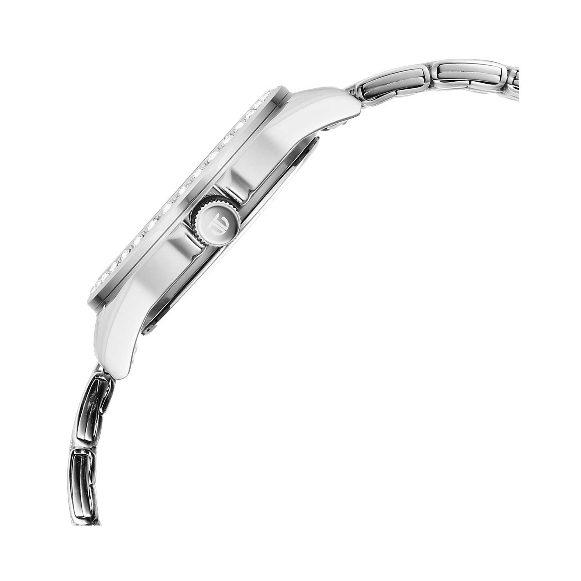 Titan Blue Dial Silver Metal Strap Analog Watch for Women