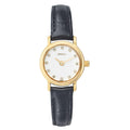 Titan Nebula Vintage 18k Gold Analog Leather Strap Watch for Women