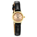 Titan Nebula 18K Gold Dial with Studded Indices Leather Strap Analog Watch for Women
