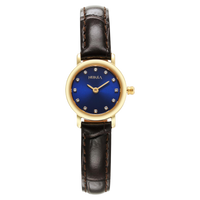 Titan Nebula Vintage 18k Gold Analog with Diamond Studded Indices Watch for Women