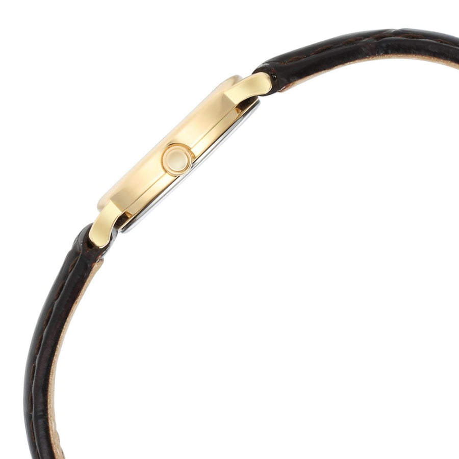 Titan Nebula Vintage 18k Gold Analog with Diamond Studded Indices Watch for Women