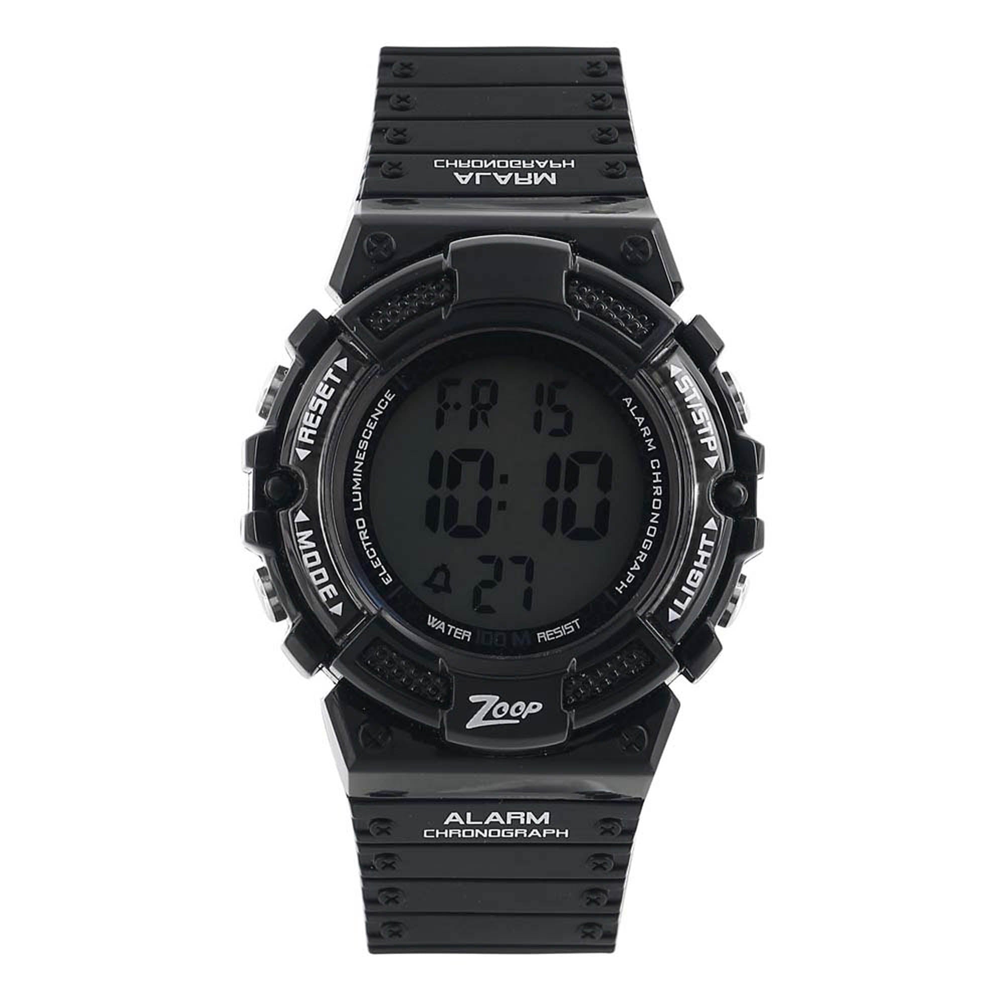 Zoop Digital Watch with Digital Dial & Black Strap for Boys Kids, from House of Titan